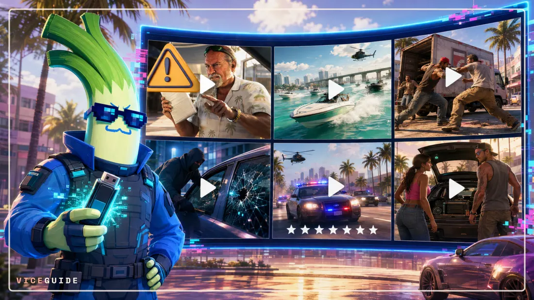 GTA 6 Leak-Videos: alle Clips und was jeder davon zeigt