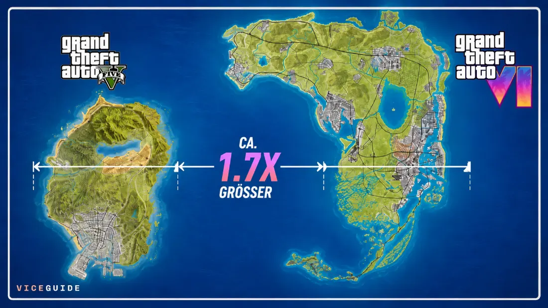 GTA 6 Karte: Doppelt so groß wie GTA 5, sagt Rockstar