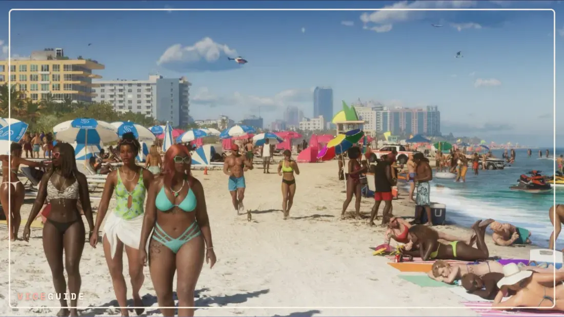 GTA 6 NPC-Dichte: Hunderte am Strand, und ein Haken