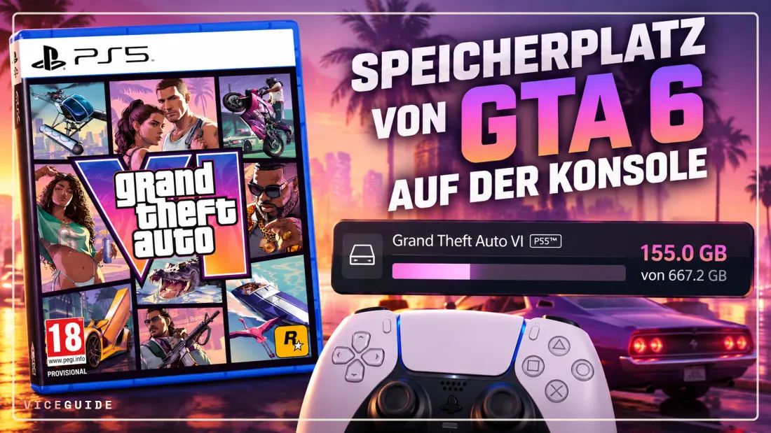 GTA 6 Speicherplatz: 250 GB frei sind die sichere Bank