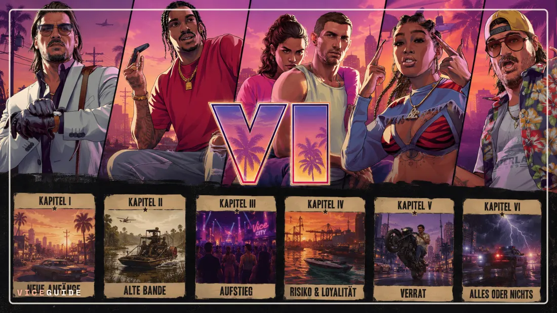 GTA 6 Story in Kapiteln: Was der RDR2-Vergleich verrät