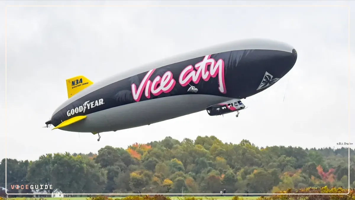 GTA 6 Zeppelin: Vice-City-Luftschiff und Werbung in Miami