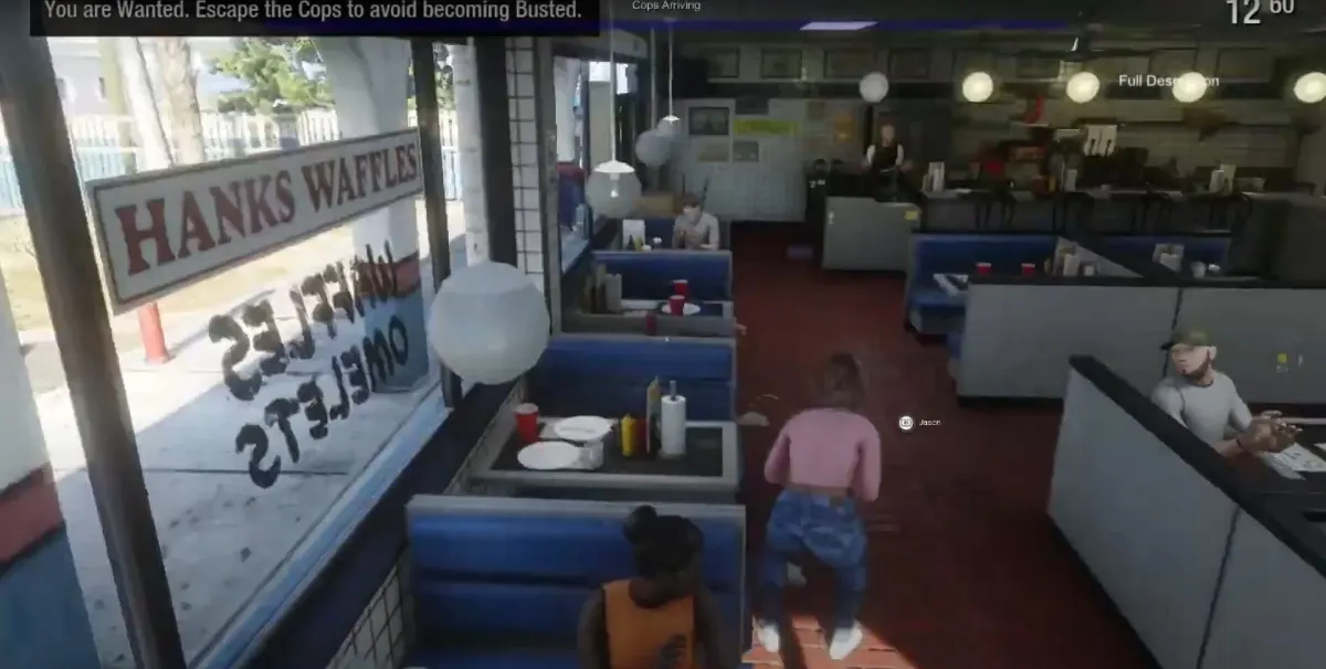 Hank's Waffles, Diner aus dem Leak von 2022 in GTA 6