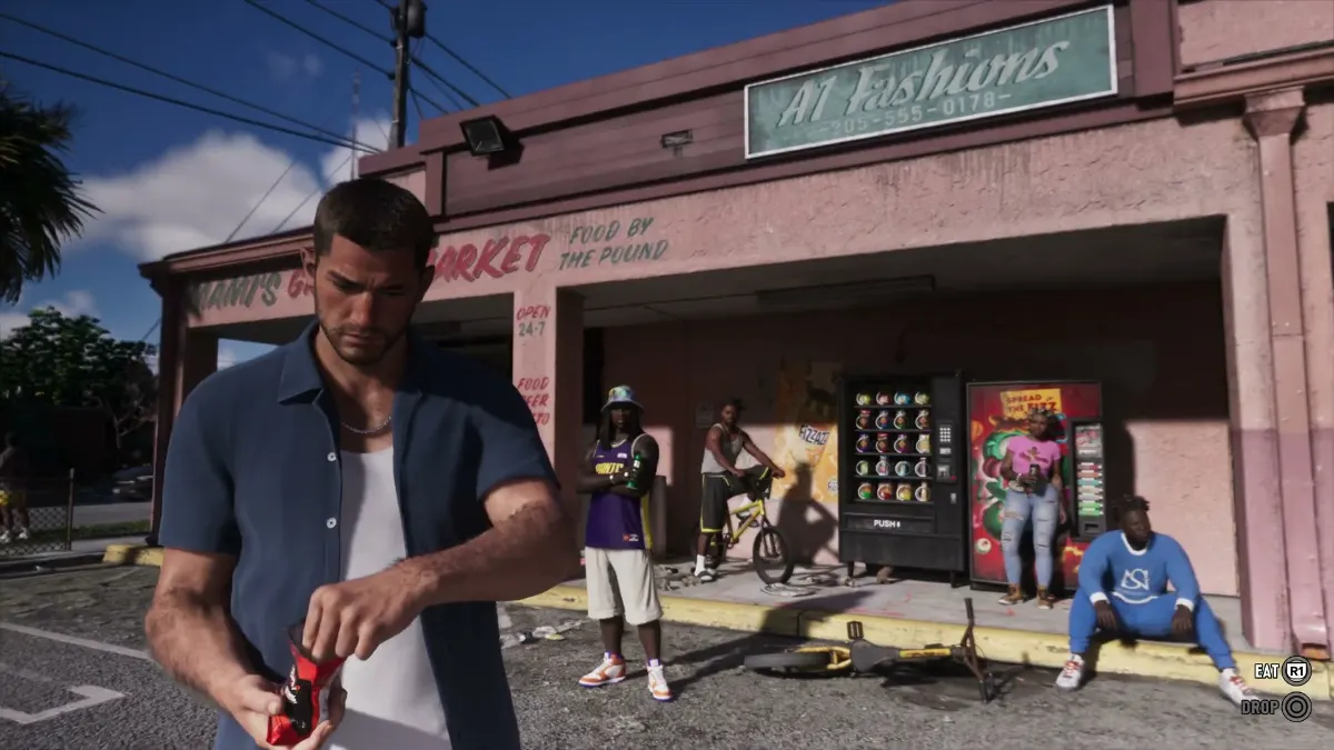 Verbrauchsgegenstände, Essen und Trinken heben die Werte in GTA 6